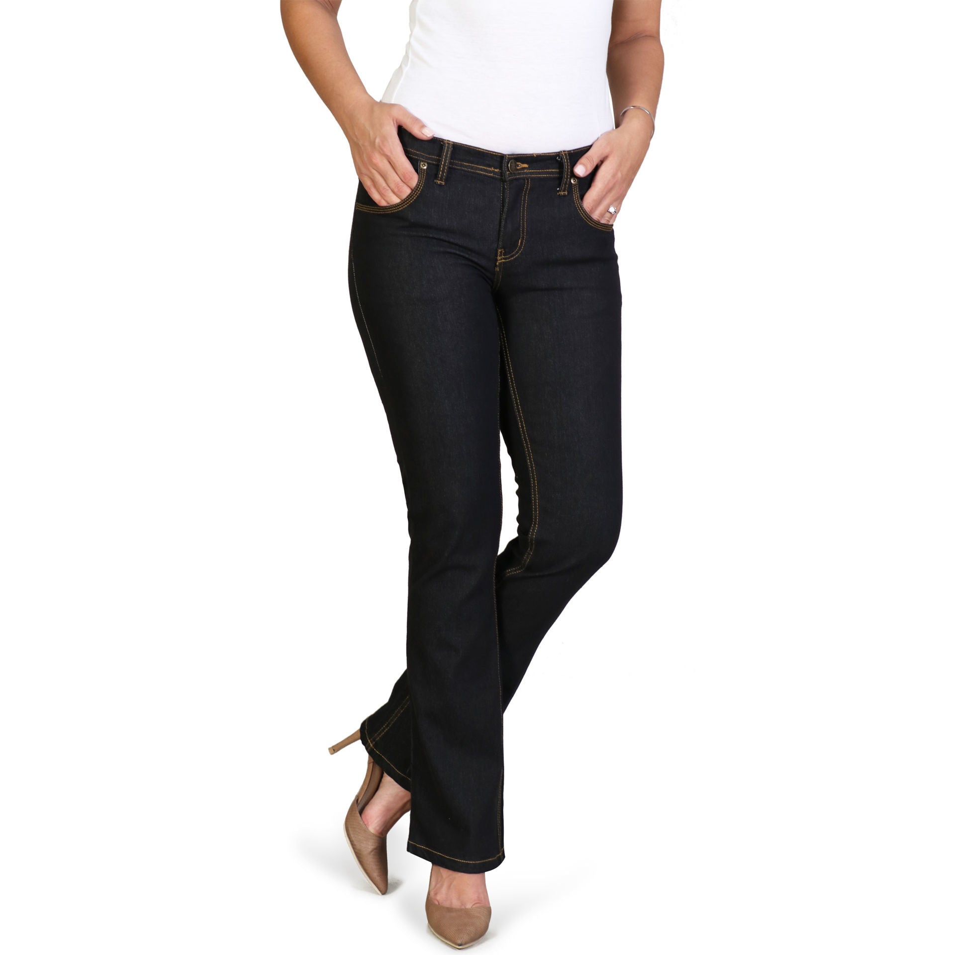 Ladies Stretch Denim Jeans - 5 Pocket-0