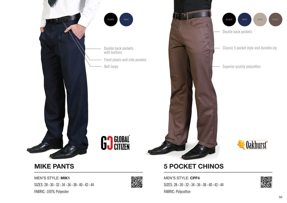 5 Pocket Chinos - End Of Range - Sand-1