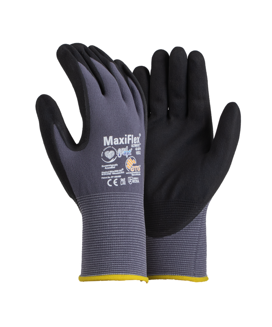 Javlin Maxiflex Palm Dipped Microfoam Nitrile Coated Gloves