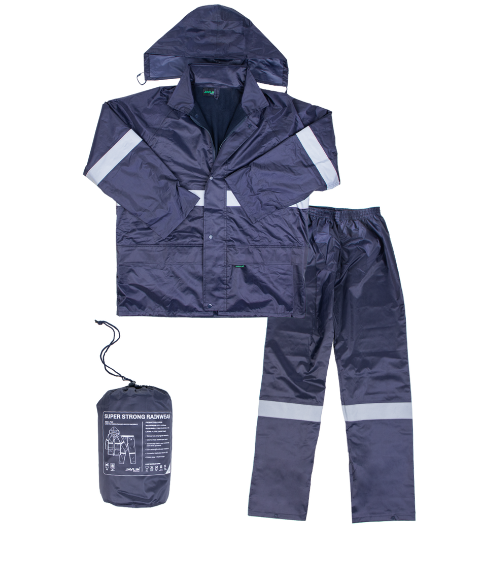 Javlin Polyester Lined PVC Reflective Rain Suit