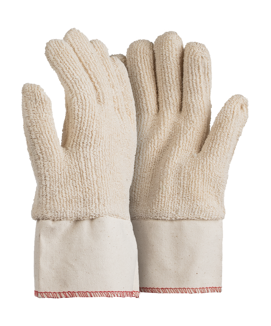 Javlin Towelling Canvas Cuff Gloves