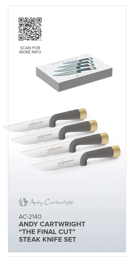 Andy Cartwright "The Final Cut" Steak Knife Set-4