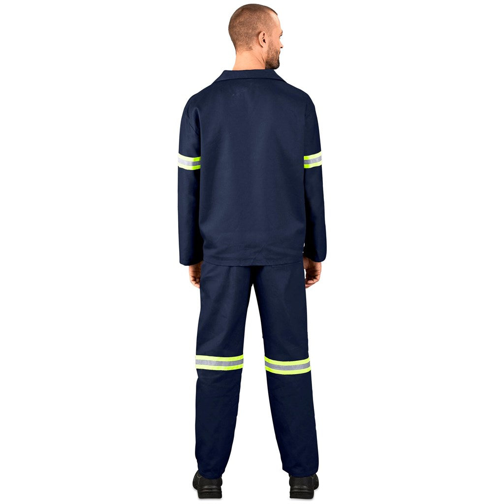 Technician 100% Cotton Conti Suit - Reflective Arms & Legs - Yellow Tape-1