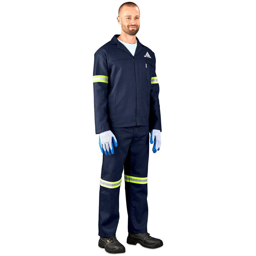 Technician 100% Cotton Conti Suit - Reflective Arms & Legs - Yellow Tape-4