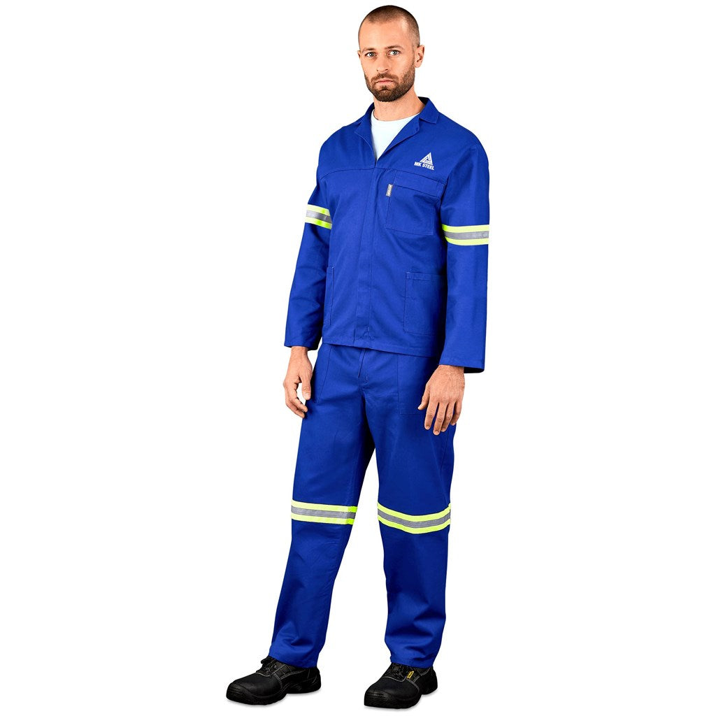 Technician 100% Cotton Conti Suit - Reflective Arms & Legs - Yellow Tape-8