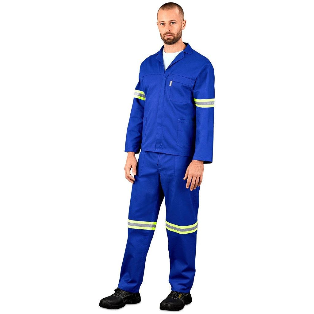 Technician 100% Cotton Conti Suit - Reflective Arms & Legs - Yellow Tape-7