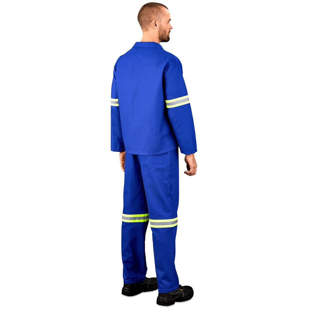 Technician 100% Cotton Conti Suit - Reflective Arms & Legs - Yellow Tape-5