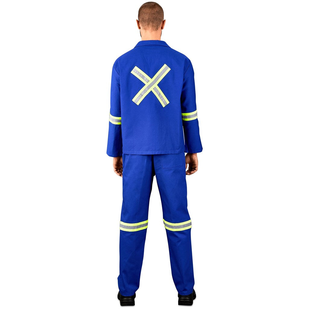 Technician 100% Cotton Conti Suit - Reflective Arms, Legs & Back - Yellow Tape-6