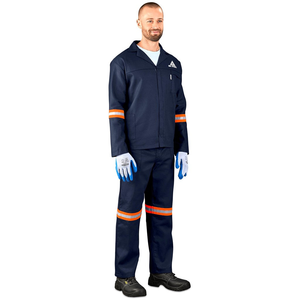 Technician 100% Cotton Conti Suit - Reflective Arms, Legs & Back - Orange Tape-4