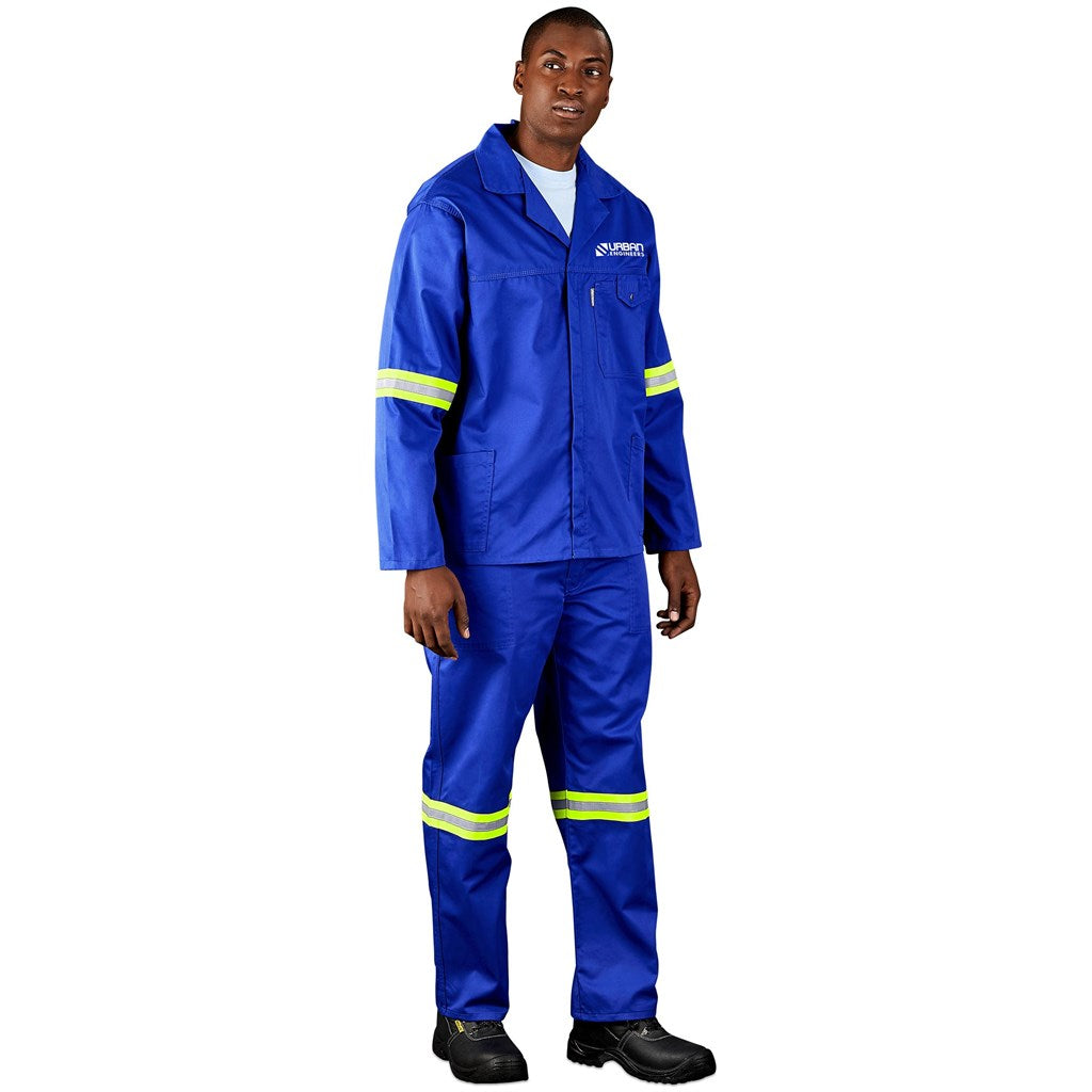 Site Premium Polycotton Jacket - Reflective Arms - Yellow Tape-8