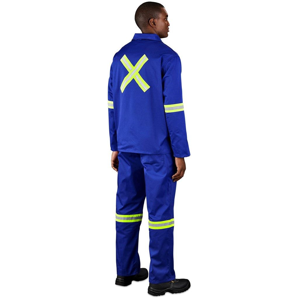 Site Premium Polycotton Jacket - Reflective Arms & Back - Yellow Tape-1