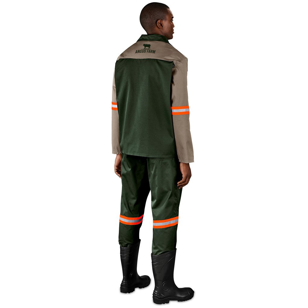 Site Premium Two-Tone Polycotton Jacket - Reflective Arms - Orange Tape-4