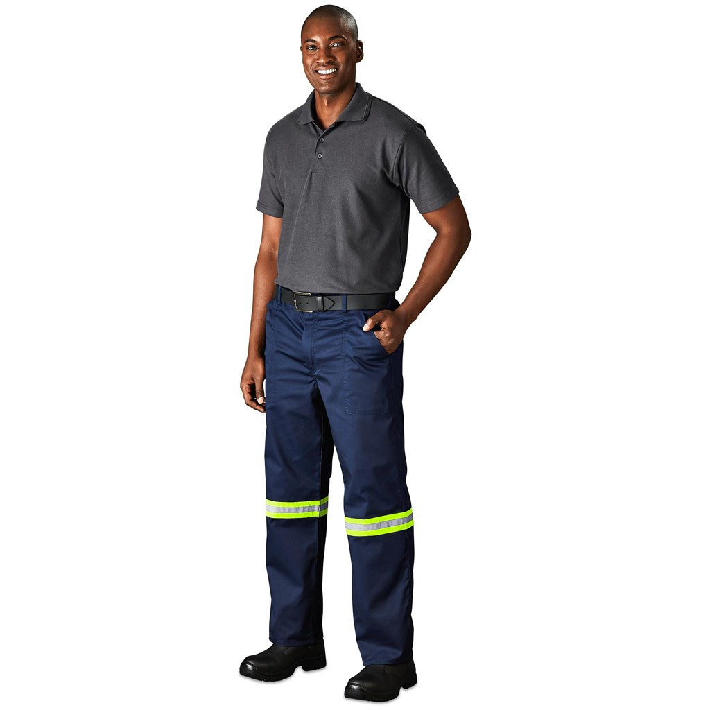 Site Premium Polycotton Pants - Reflective Legs - Yellow Tape-4