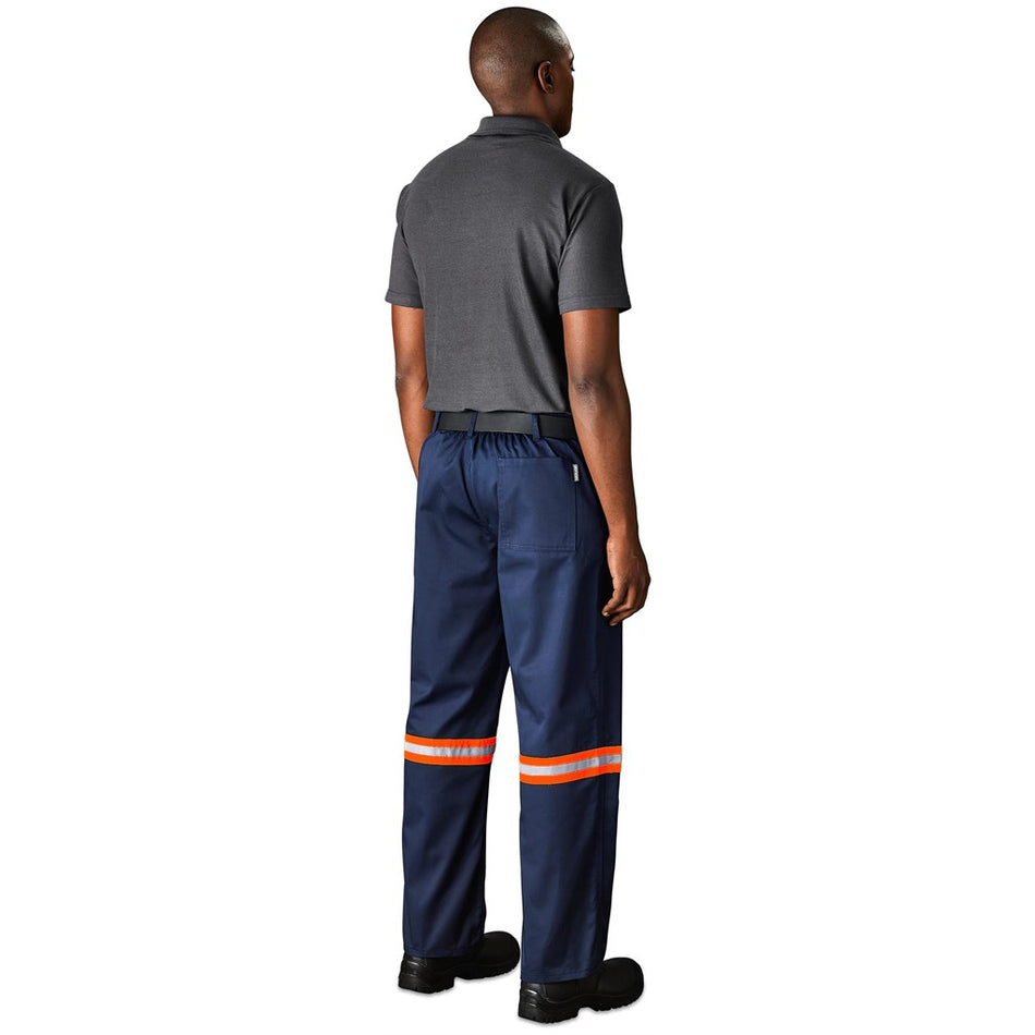 Site Premium Polycotton Pants - Reflective Legs - Orange Tape-1