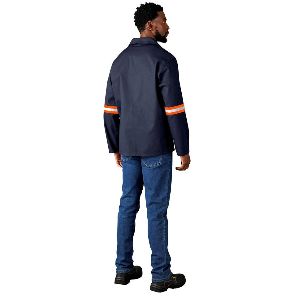 Artisan Premium 100% Cotton Jacket - Reflective Arms - Orange Tape-1