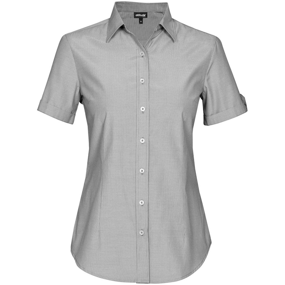 Ladies Short Sleeve Portsmouth Shirt - Black-0