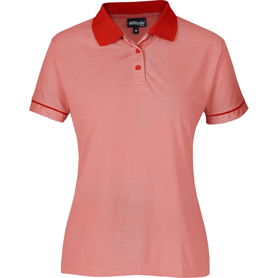 Ladies Verge Golf Shirt - Red-0