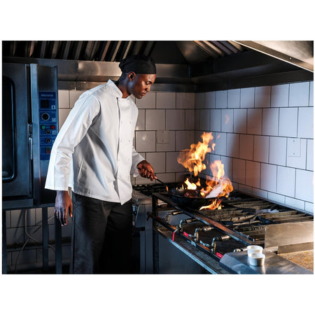 Unisex Long Sleeve Zest Chef Jacket-5