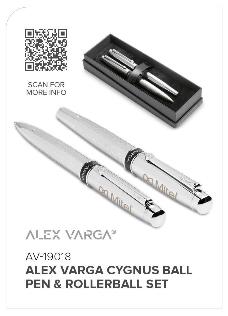 Alex Varga Cygnus Ball Pen & Rollerball Set-1