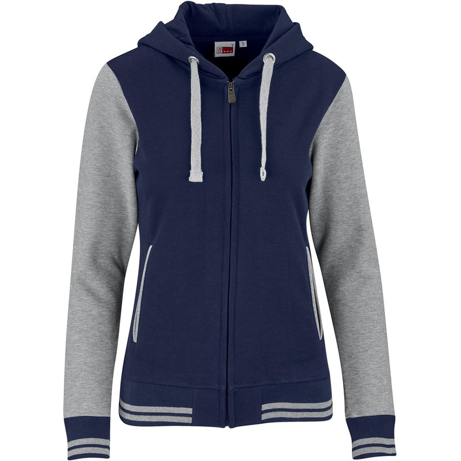 Ladies Princeton Hooded Sweater - Navy-0