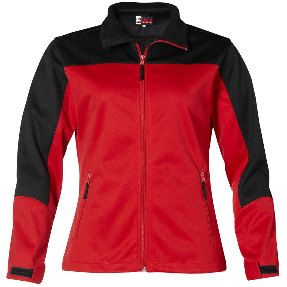 Ladies Attica Softshell Jacket - Red-0