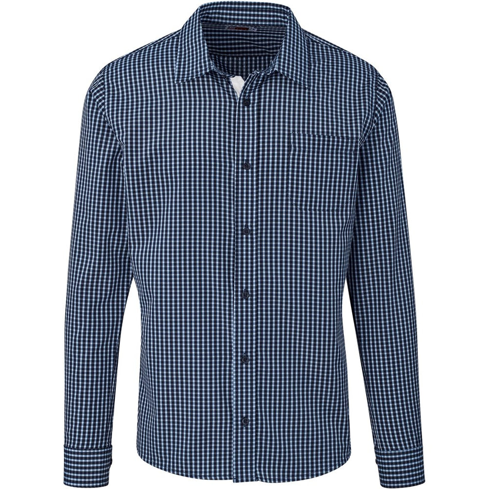 Mens Long Sleeve Kenton Shirt - Navy-0