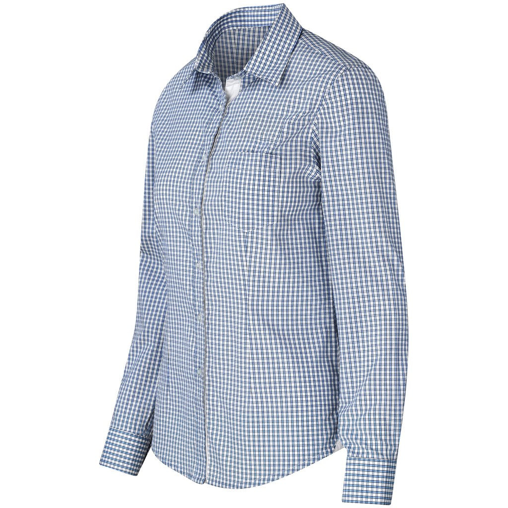 Ladies Long Sleeve Kenton Shirt - Light Blue-0