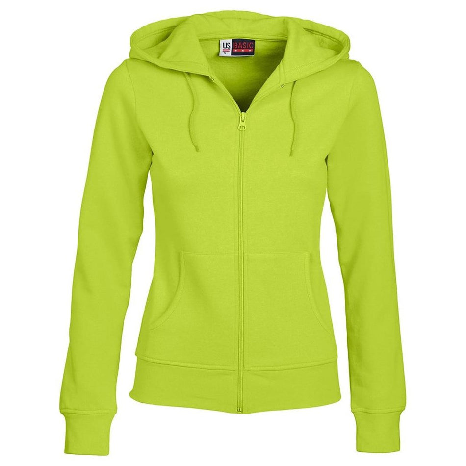 Ladies Bravo Hooded Sweater - Lime-0