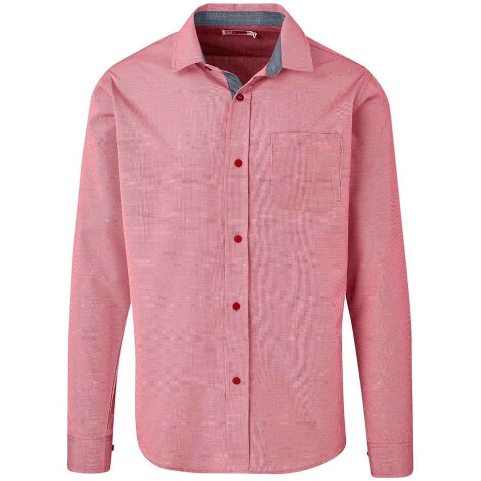 Mens Long Sleeve Coventry Shirt - Red-0