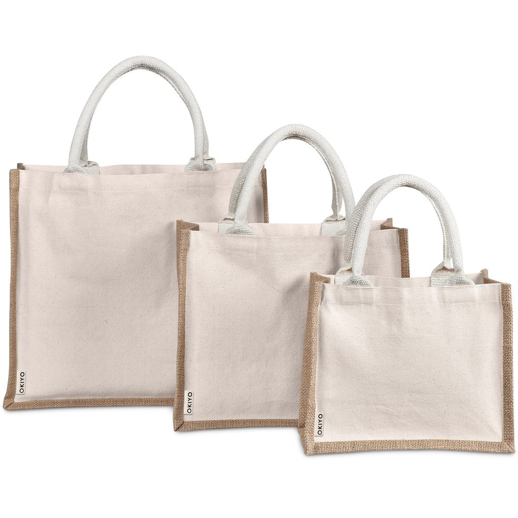 Okiyo Chinsai Maxi Jute & Cotton Tote-7