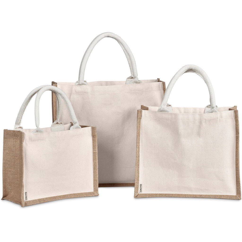 Okiyo Chinsai Maxi Jute & Cotton Tote-9