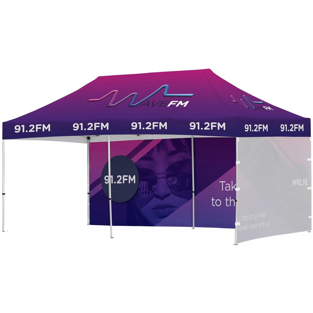 Ovation Sublimated Gazebo 6m X 3m - 1 Long Full-Wall Skin - 1 Short Full-Wall Skin-2