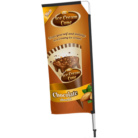 Legend 2M Sublimated Telescopic Double-Sided Flying Banner - 1 complete unit-3