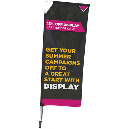 Legend 2M Sublimated Telescopic Double-Sided Flying Banner - 1 complete unit-5