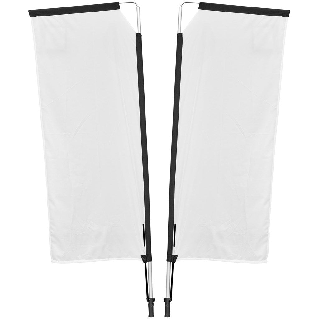 Legend 2M Sublimated Telescopic Double-Sided Flying Banner - 1 complete unit-11