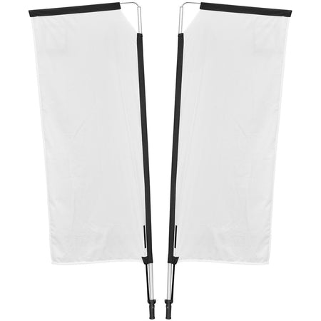 Legend 2M Sublimated Telescopic Double-Sided Flying Banner - 1 complete unit-11