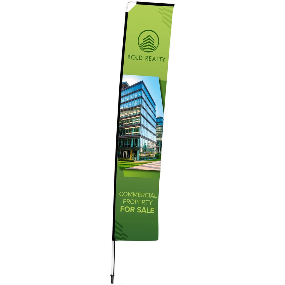 Legend 4M Sublimated Telescopic Double-Sided Flying Banner - 1 complete unit-1