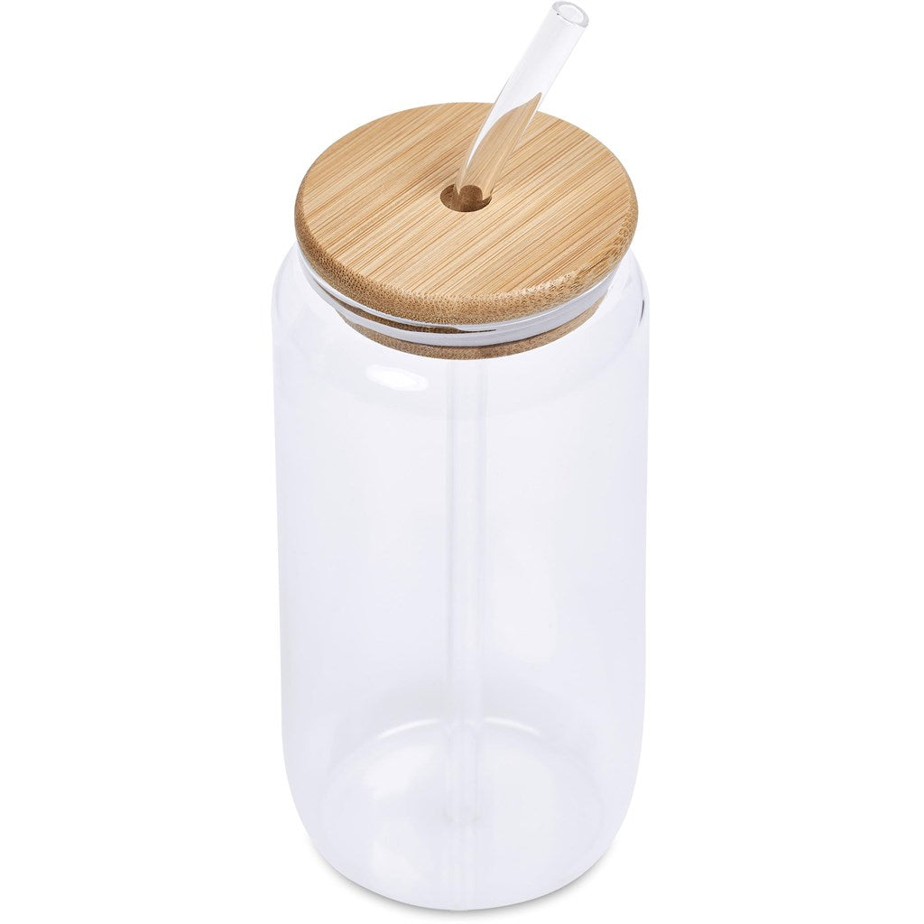 Okiyo Natsu Glass & Bamboo Tumbler & Straw - 500ml-4