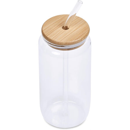 Okiyo Natsu Glass & Bamboo Tumbler & Straw - 500ml-4