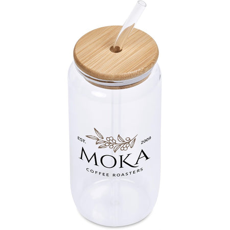 Okiyo Natsu Glass & Bamboo Tumbler & Straw - 500ml-3