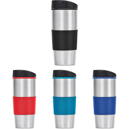 Ridge Stainless Steel & Plastic Double-Wall Tumbler - 450ml-1