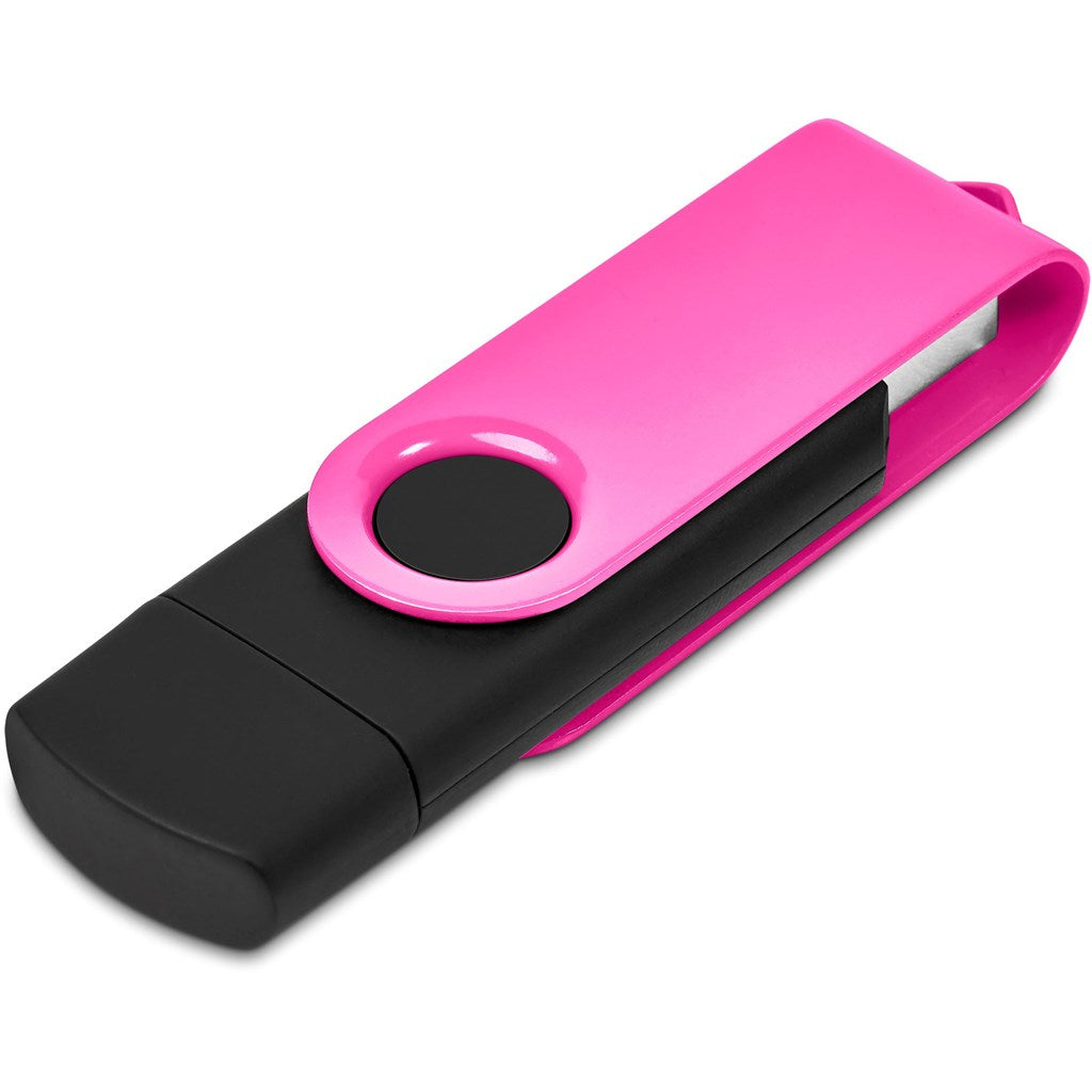 Shuffle Gyro Black Flash Drive – 32GB - Pink-1