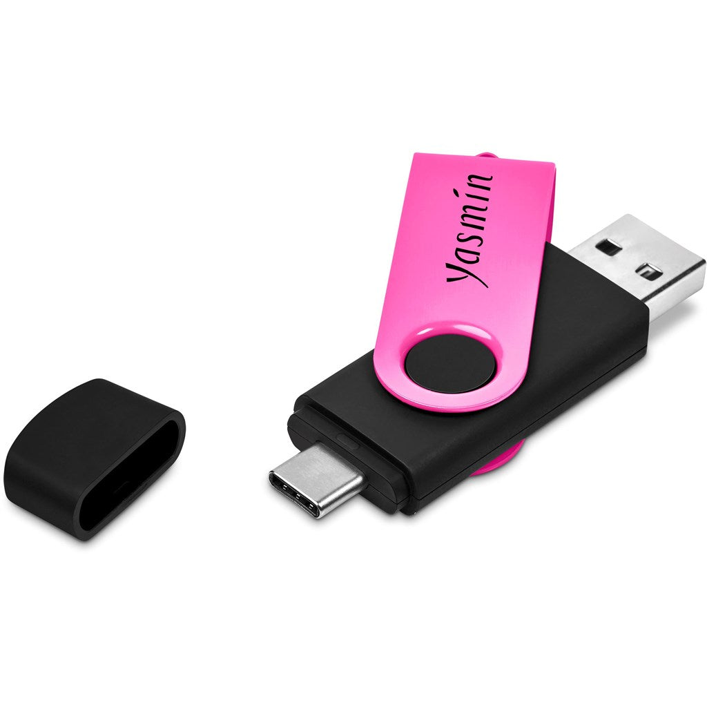 Shuffle Gyro Black Flash Drive – 32GB - Pink-2