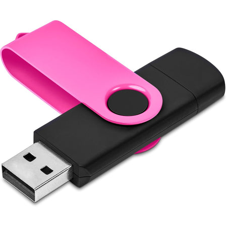 Shuffle Gyro Black Flash Drive – 32GB - Pink-5