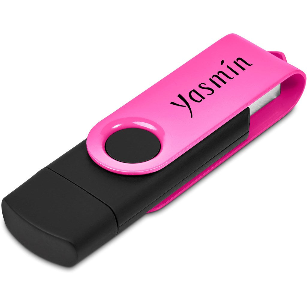 Shuffle Gyro Black Flash Drive – 32GB - Pink-0