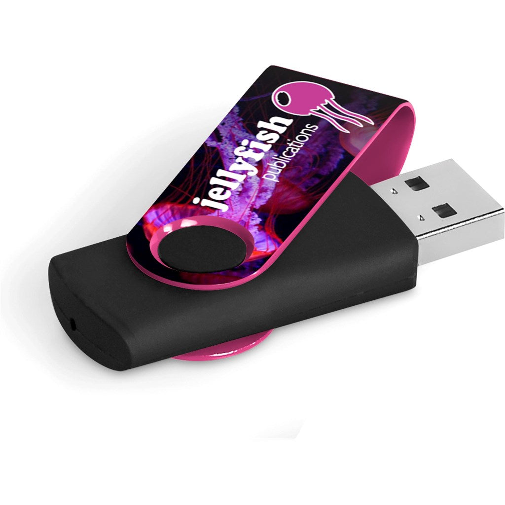 Axis Gyro Black Flash Drive - 32GB - Pink-0