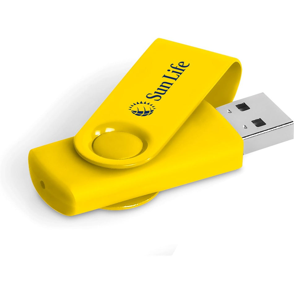 Axis Gyro Flash Drive - 8GB - Yellow-0