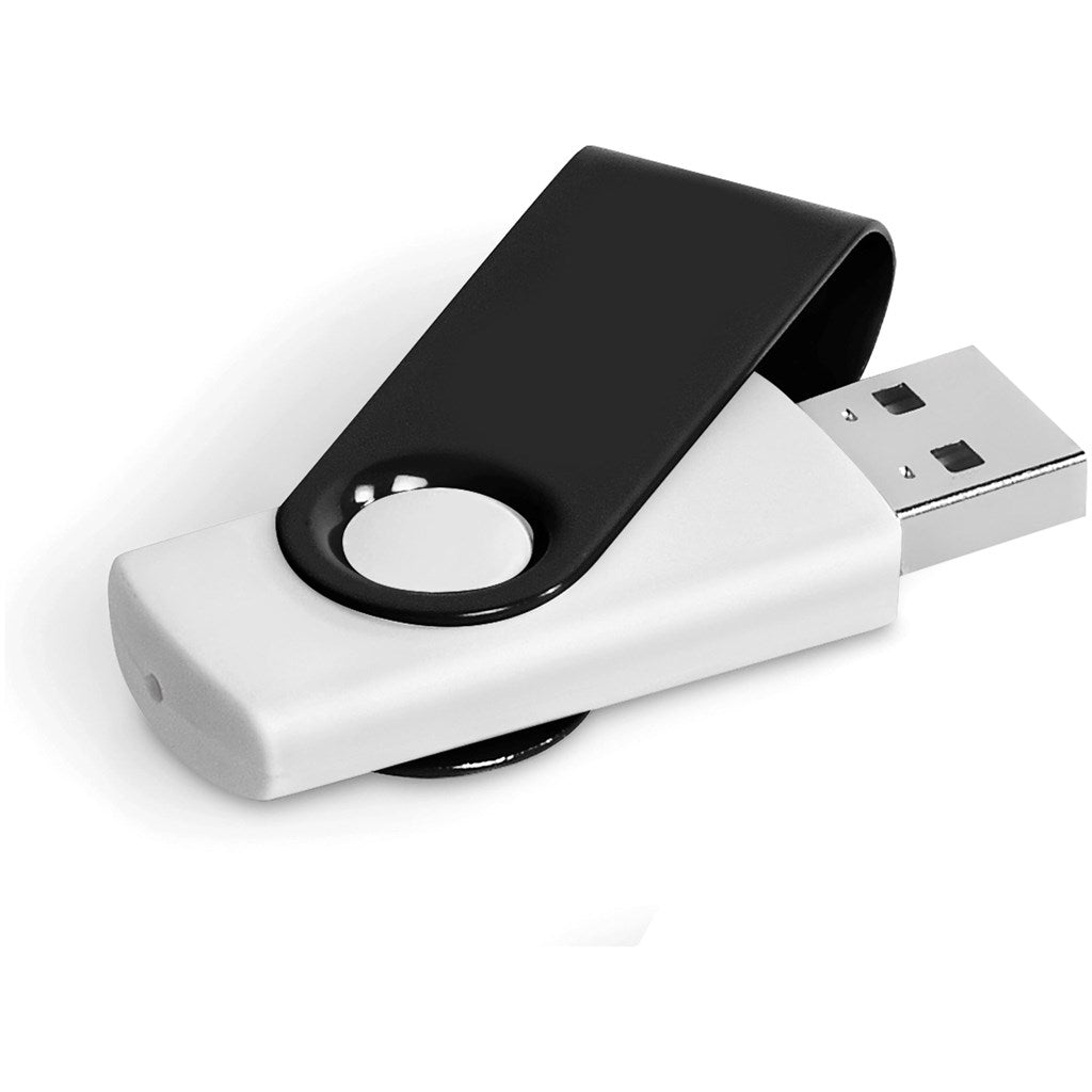 Axis Gyro White Flash Drive - 4GB-4