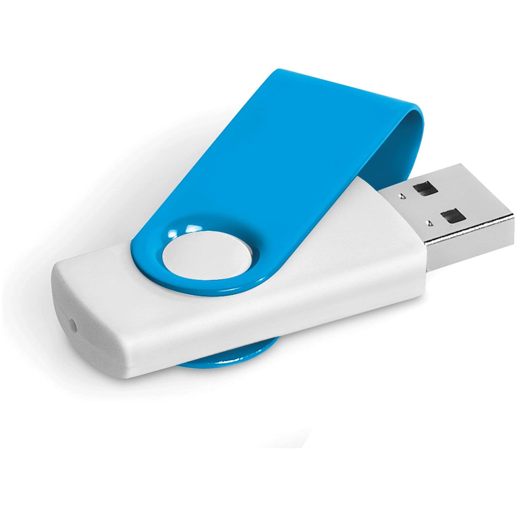 Axis Gyro White Flash Drive - 4GB-6