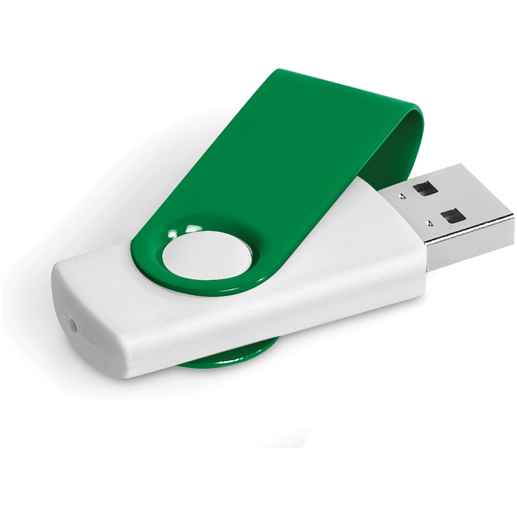 Axis Gyro White Flash Drive - 4GB-7